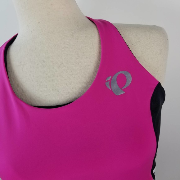 Pearl Izumi Fuchsia and Black Racerback Tank Top - Picture 6 of 11